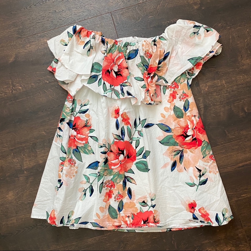 Floral boutique mini dress